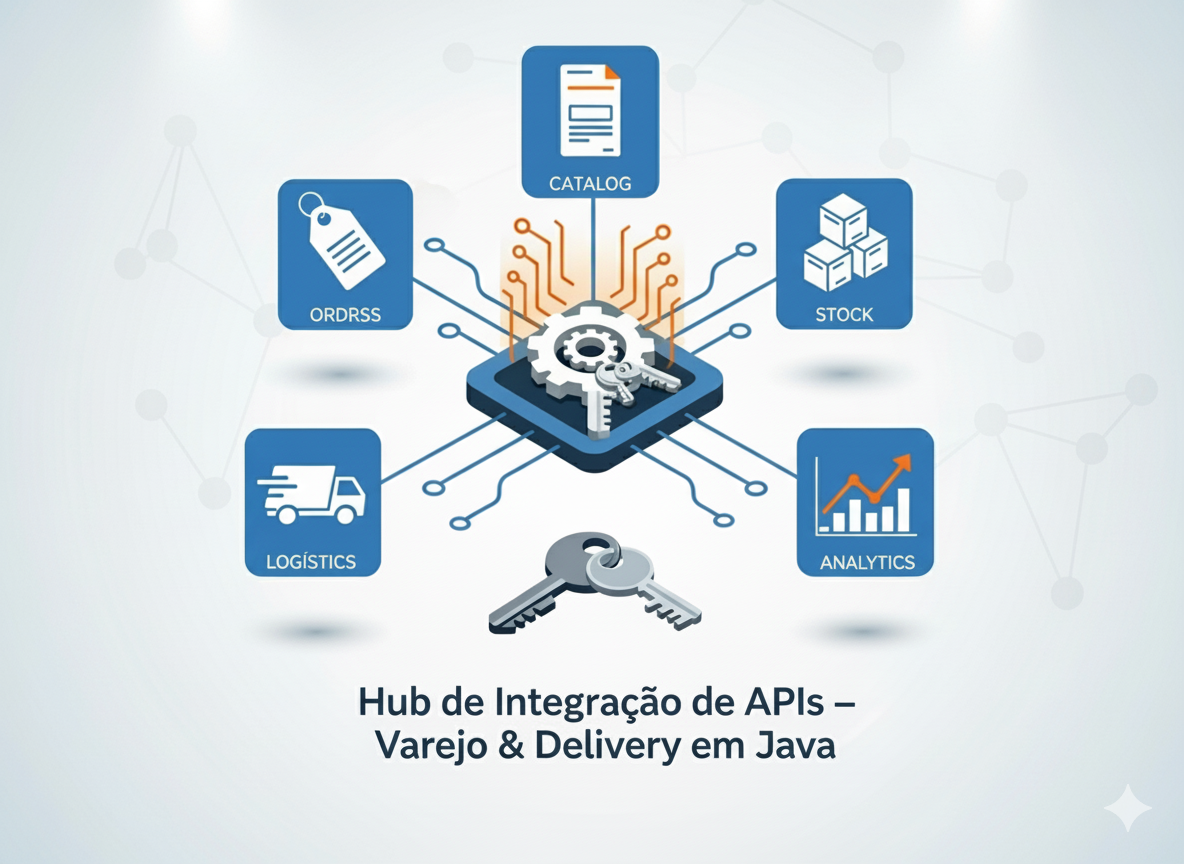 Hub de integração de APIs para varejo e delivery