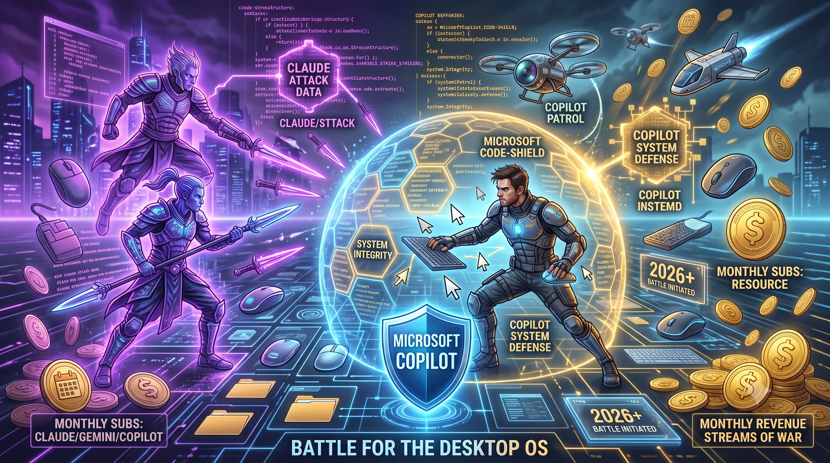 A Guerra no Desktop: IAs vs. Microsoft