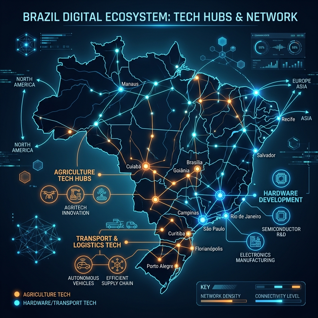 Mapa das Ilhas de Excelência do Brasil Invisível