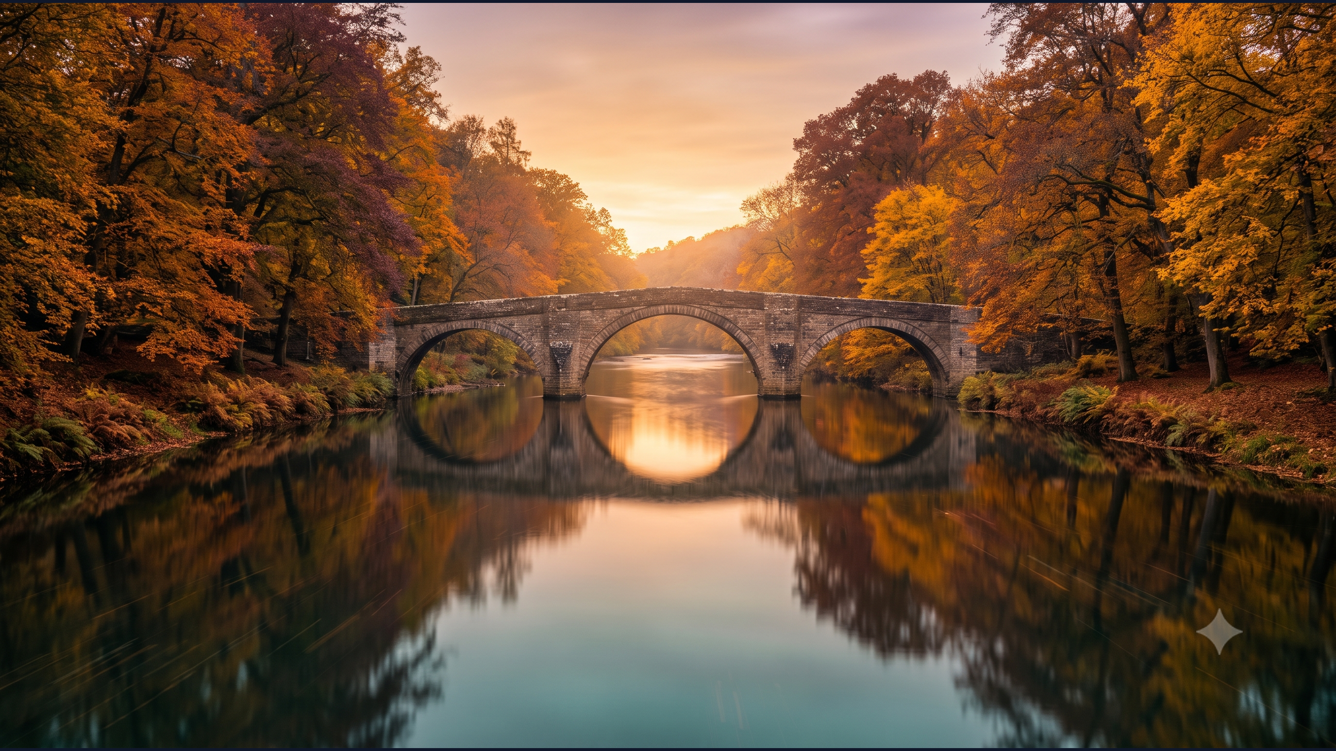 Respiro Intelectivo: Ponte de Pedra sobre um Rio Calmo